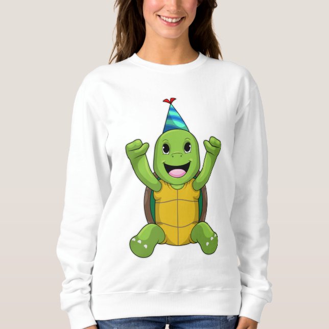 Sweatshirt Turtle at Birthday (Devant)