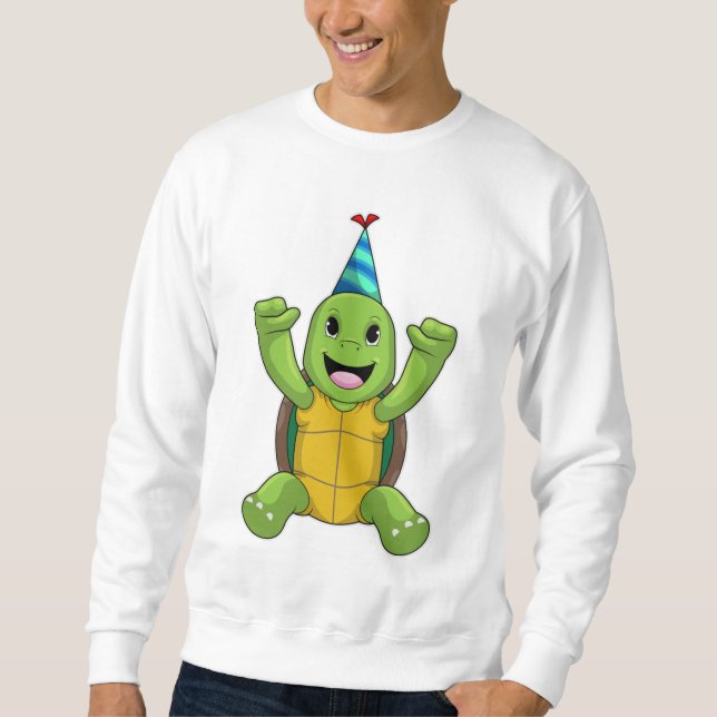 Sweatshirt Turtle at Birthday (Devant)