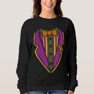 Sweatshirt Tuxedo Costume Mardi Gras Carnival Parade Masquera