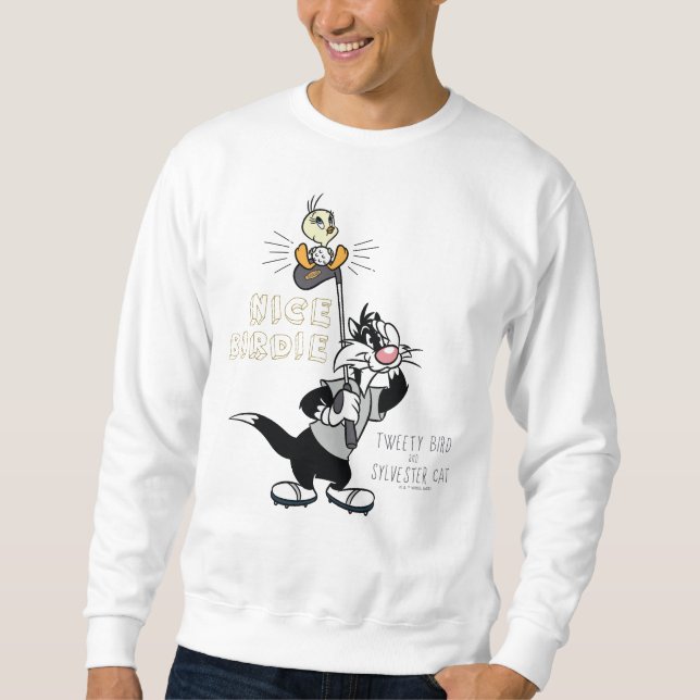 Sweatshirt TWEETY™ & SYLVESTER™ Golf - Nice Birdie (Devant)