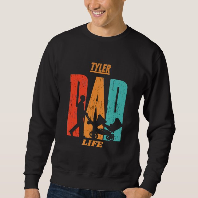 Sweatshirt Tyler Native Funny State Drapeau Papa Parent Bébé (Devant)