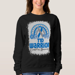 Sweatshirt Type 1 Guerrier du diabète T1D Mois de sensibilisa