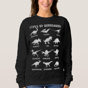 Sweatshirt Type De Dinosaures Diplodocus Allosaurus Ankylosau