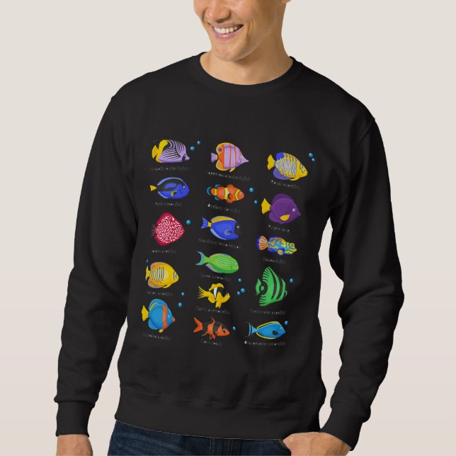 Sweatshirt Type d'océan de poisson (Devant)