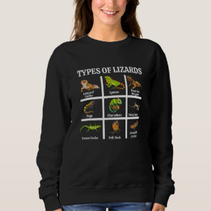 Sweatshirt Types De Lizards Lizard Reptiles Léopard Gecko Léo