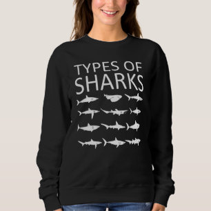 Sweatshirt Types de requins Biologie marine Créatures marines