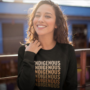 Sweatshirt Typographie autochtone Fierté autochtone indienne
