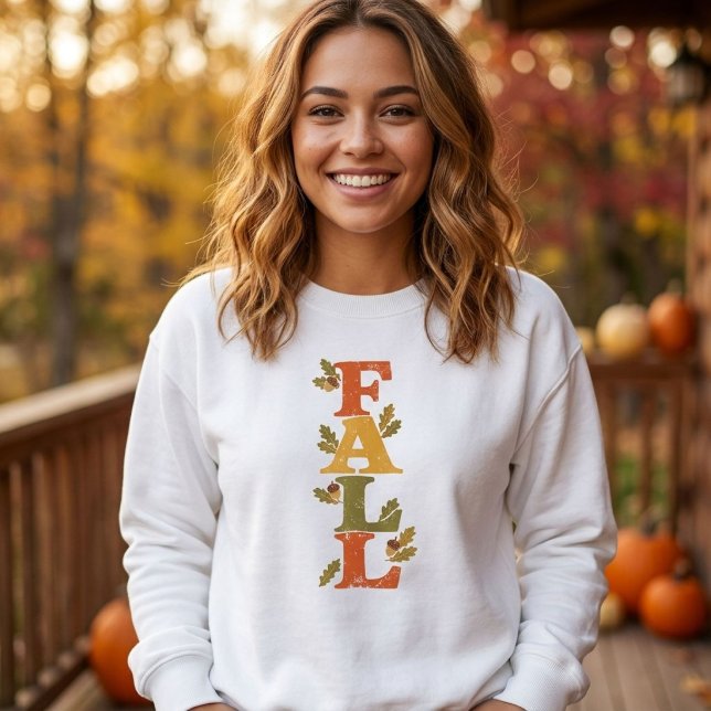 Sweatshirt TYPOGRAPHIE Automne Chaleureuse Feuille d'Érable S (Créateur téléchargé)