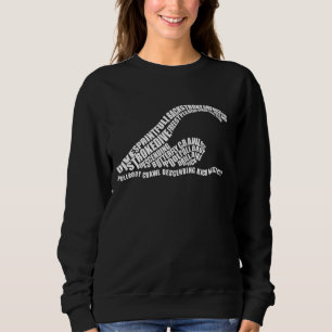 Sweatshirt Typographie De Bain Amusant Nage Entraîneur De Bai