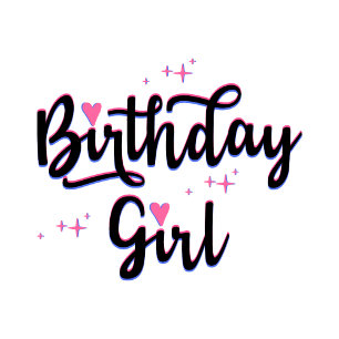 Sweatshirt Typographie de fille anniversaire BD Girl