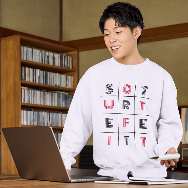 Sweatshirt Typographie des vêtements de rue (Street Style outfit )