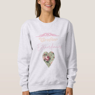 Sweatshirt Typographie du coeur blush Extraordinaire