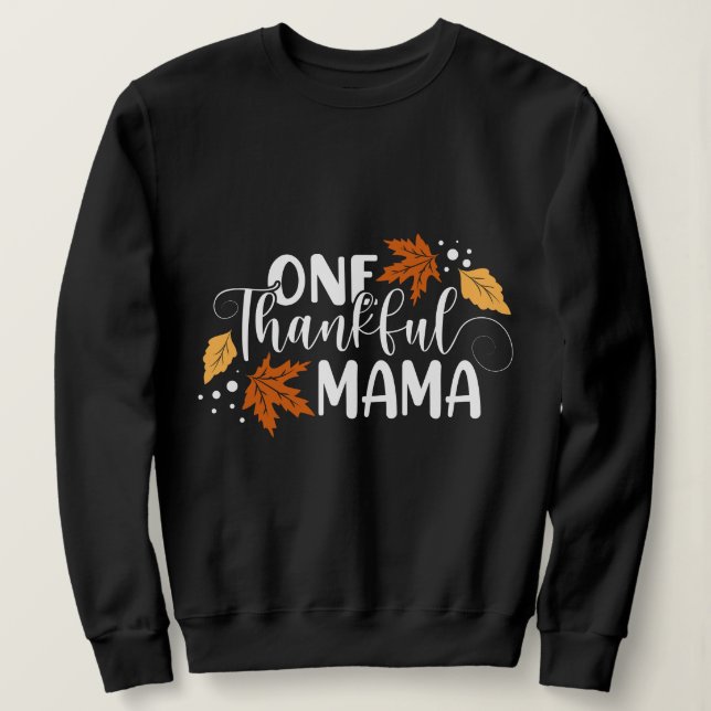 Sweatshirt Typographie inspirée de Thanksgiving (Design devant)