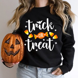 Sweatshirt Typographie manuscrite Halloween Trick or Treat