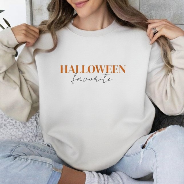 Sweatshirt Typographie préférée d'Halloween | Saison sinistre (Halloween Favorite Typography | Cute Spooky Season Sweatshirt
)