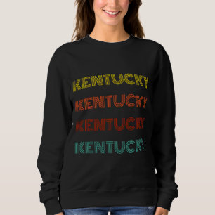Sweatshirt Typographie Rétro de l'État Américain du Kentucky