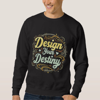 Sweatshirt Typographie T-shirt "Concevez votre destinée"