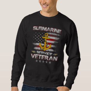 Sweatshirt U S Submarine Service Vétérinaire Sous-marin Améri