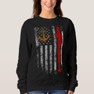 Sweatshirt U S Submarine Silent Service Vétérinaire américain