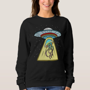 Sweatshirt Ufo Abduction Jellyfish Sea Animal 1