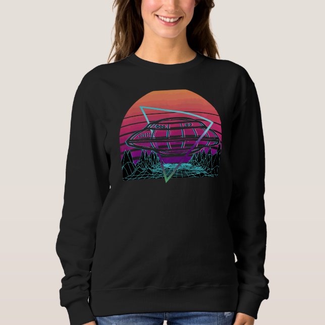 Sweatshirt Ufo Alien Retro (Devant)