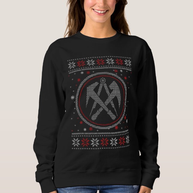 Sweatshirt Ugly Roofer Motif Christmas Time Christmas Eve (Devant)