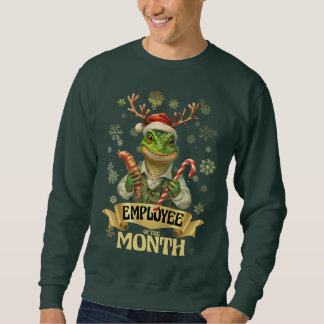 Sweatshirt Ugly sweater Christmas lizard elf employee award