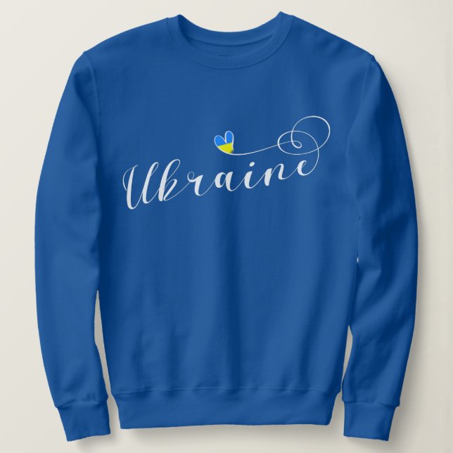 Sweatshirt Ukraine Drapeau De Police Par Scénario Dans Le Coe (Design devant)