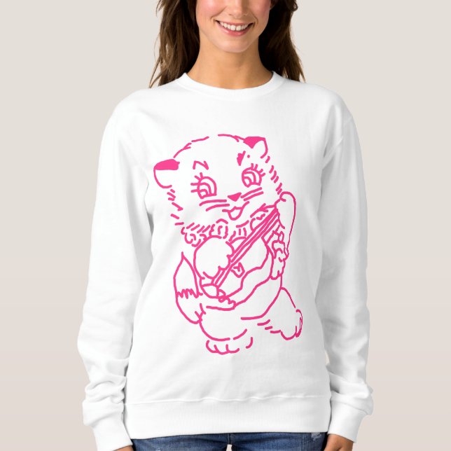 Sweatshirt Ukulele Kitten (Devant)