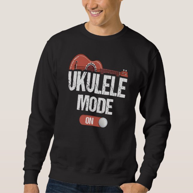 Sweatshirt Ukulele Mode De Jeu Sur Le Musicien Uke Hawaiian G (Devant)