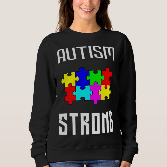 Sweatshirt Un autisme fort (Devant)