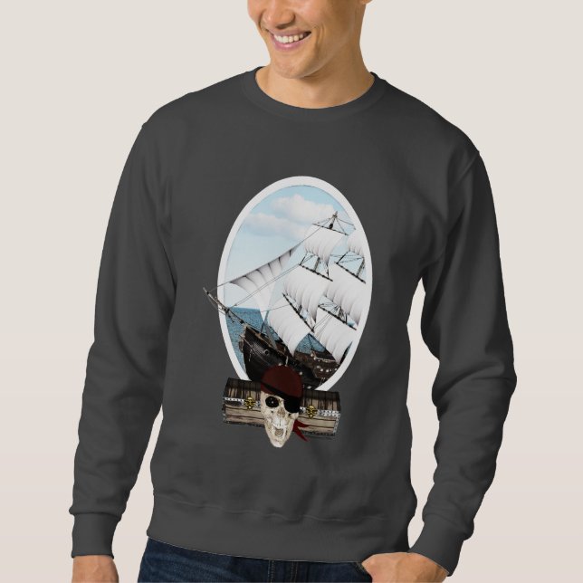 Sweatshirt Un bateau pirate (Devant)