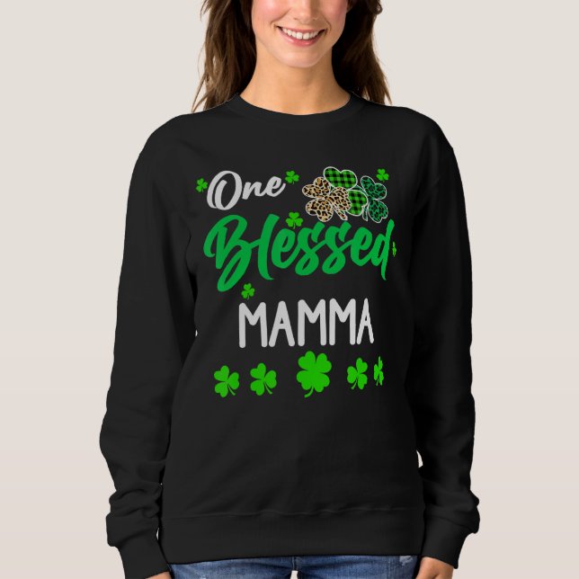 Sweatshirt Un bienheureux Mamma C St Patrick's Day Irish (Devant)