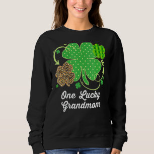 Sweatshirt Un Chanceux Grand-Mère St Patrick S Day Leopard Sh