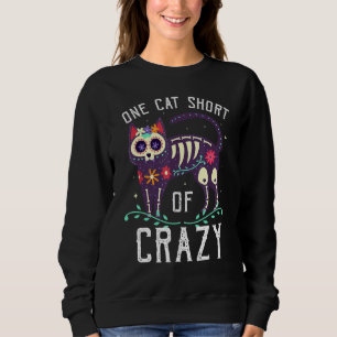 Sweatshirt Un Chat À Moins De Crazy Evil Cat Nu Goth Occult A