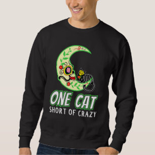 Sweatshirt Un Chat À Moins De Crazy Sugar Moon Crâne Et Kitte