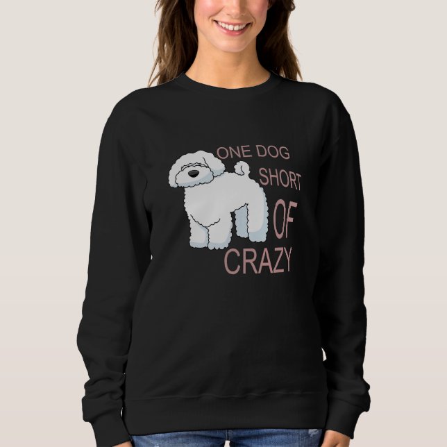Sweatshirt Un Chien En Dehors De L'Idée De Poodle Fou Mignonn (Devant)