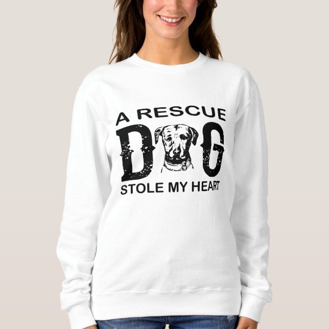 Sweatshirt Un chien secourt Voler Mon Coeur Amoureux des chie (Devant)