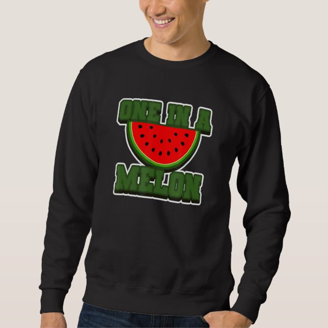 Sweatshirt Un Dans Un Melon Fresh Watermelon Vibe Été (Devant)