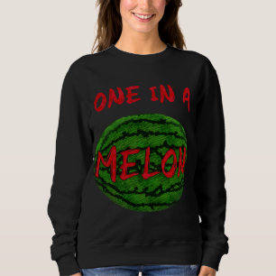 Sweatshirt Un Dans Un Melon Toute La Ppastèque Funky Pun Frui