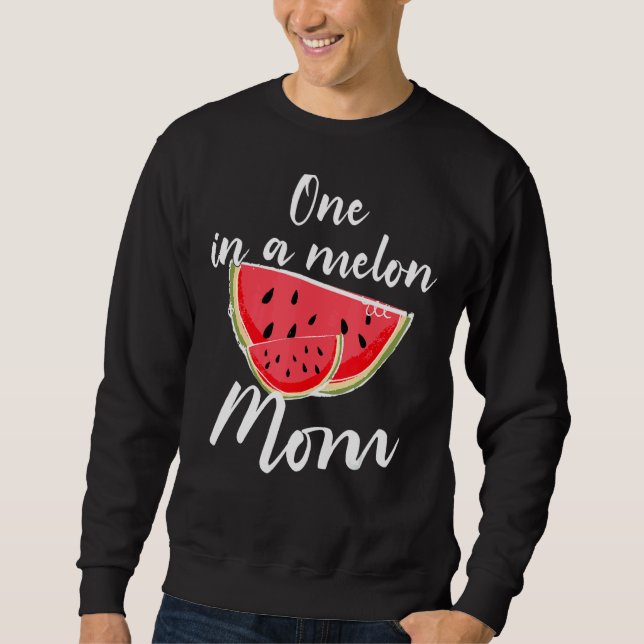 Sweatshirt Un dans une maman melon Waterlemon vacances été ma (Devant)