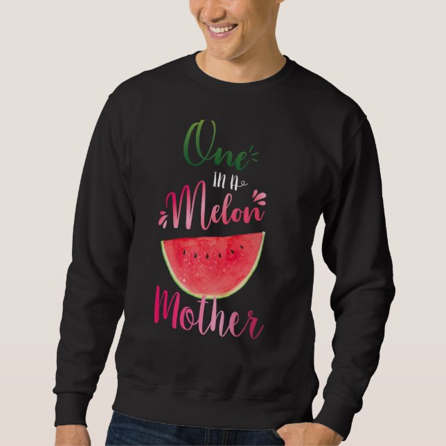 Sweatshirt Un Dans Une Mère Melon Waterlemon Summer Maman (Devant)