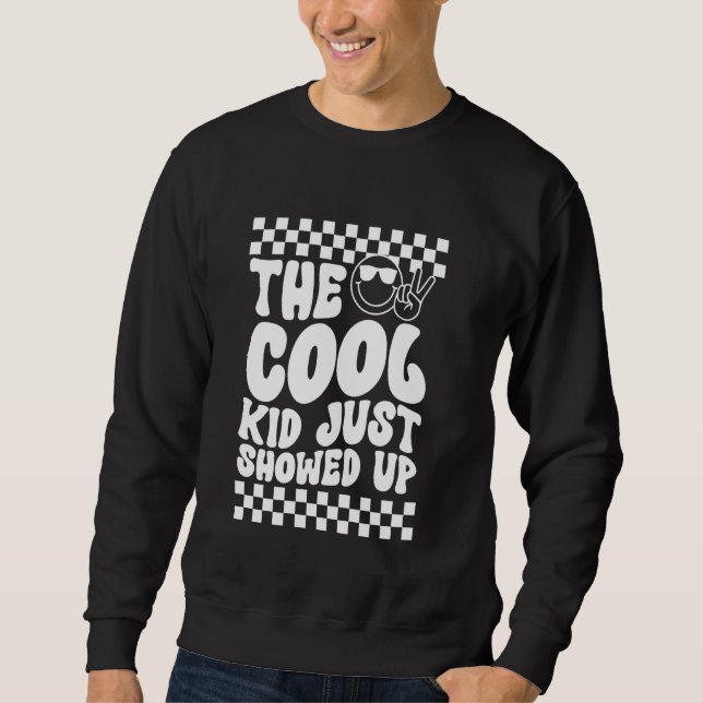 Sweatshirt Un enfant cool vient de rentrer à l'école (Devant)