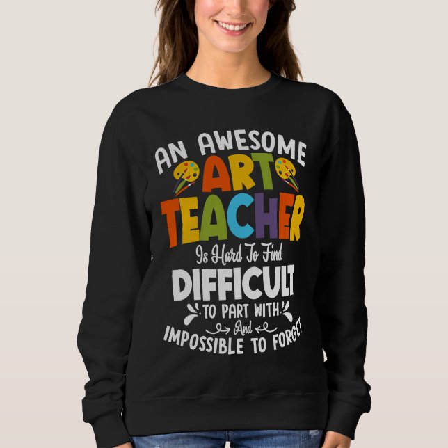 Sweatshirt Un Enseignant Génial Est Difficile De Trouver Des  (Devant)