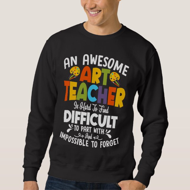 Sweatshirt Un Enseignant Génial Est Difficile De Trouver Des  (Devant)