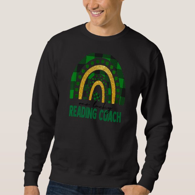 Sweatshirt Un Entraîneur De Lecture Lucratif Rainbow Jour de  (Devant)