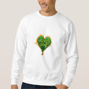 Sweatshirt Un graffiti d'un coeur sur le feu avec des épines 