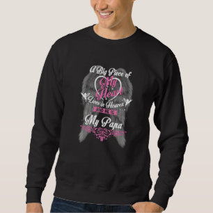 Sweatshirt Un Gros Morceau De Mon Coeur Vit Au Ciel Il Est Mo
