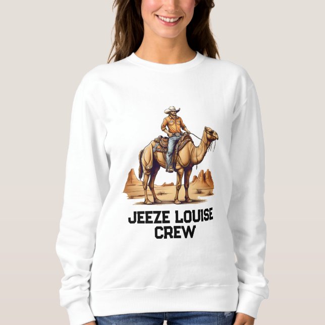 Sweatshirt Un homme à dos de chameau (Devant)