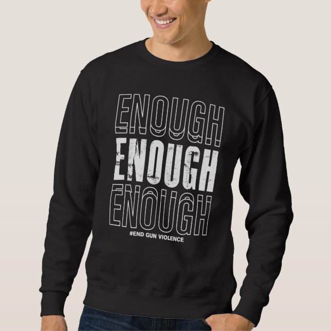 Sweatshirt Un Jour De Sensibilisation À La Violence Des Armes (Devant)